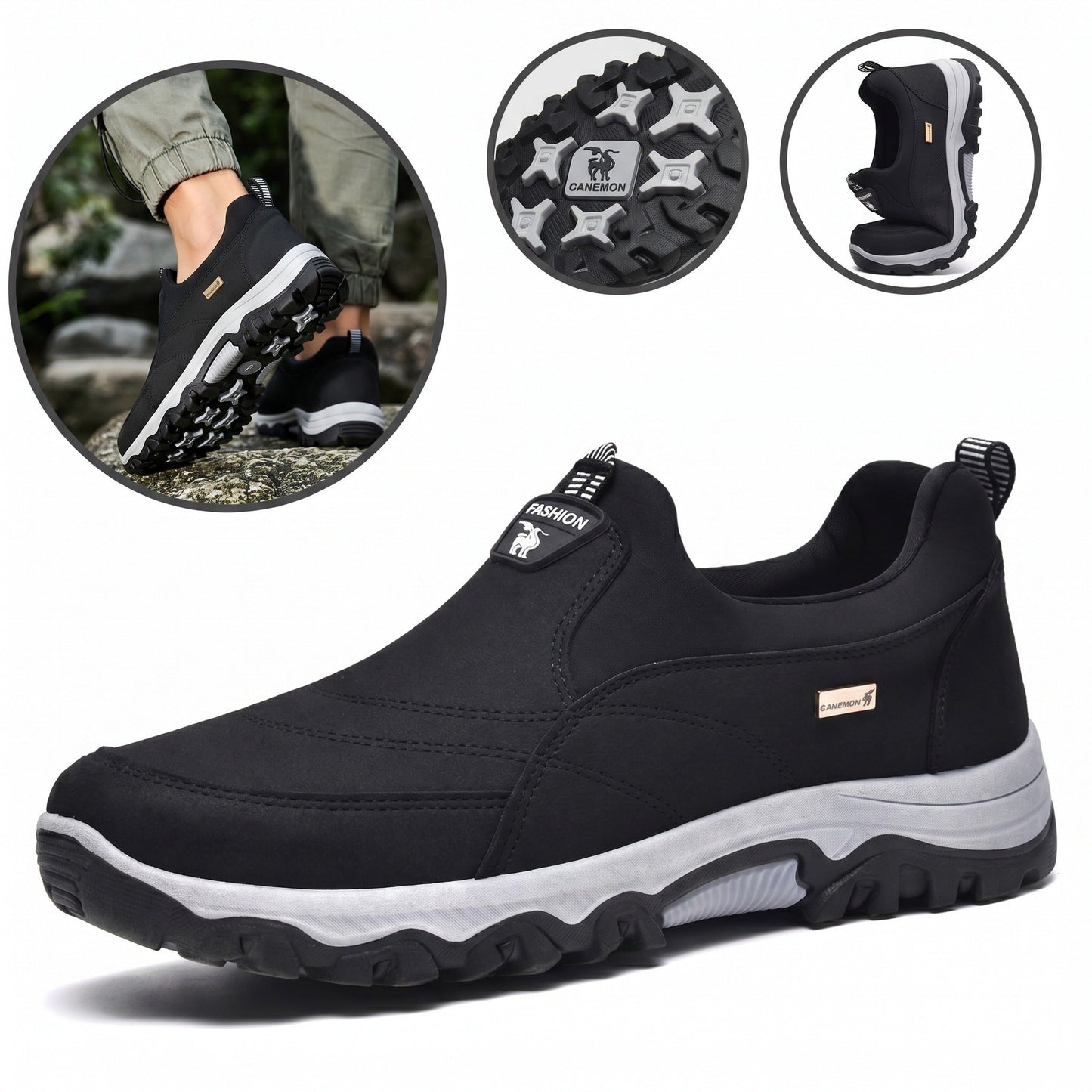 Scarpe ortopediche in morbida pelle scamosciata: morbide e confortevoli, con un ottimo sostegno - alleviano il dolore ai piedi.