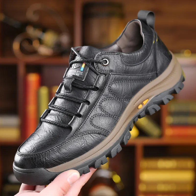 Scarpe ortopediche ergonomiche in pelle — Pelle di vacchetta italiana di prima qualità, supporto per l’arco plantare e sollievo dal dolore ai piedi