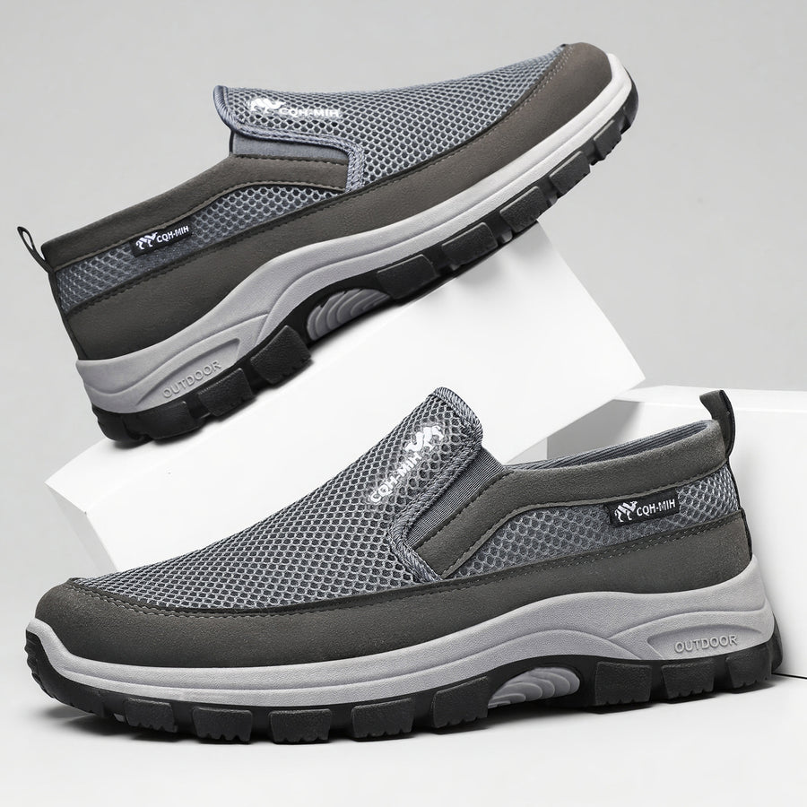 Scarpe sportive ortopediche a rete: con supporto per l'arco plantare, per alleviare il dolore; morbide e ammortizzanti.