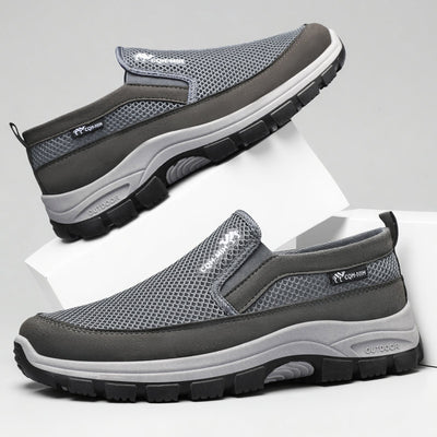 Scarpe sportive ortopediche a rete: con supporto per l'arco plantare, per alleviare il dolore; morbide e ammortizzanti.