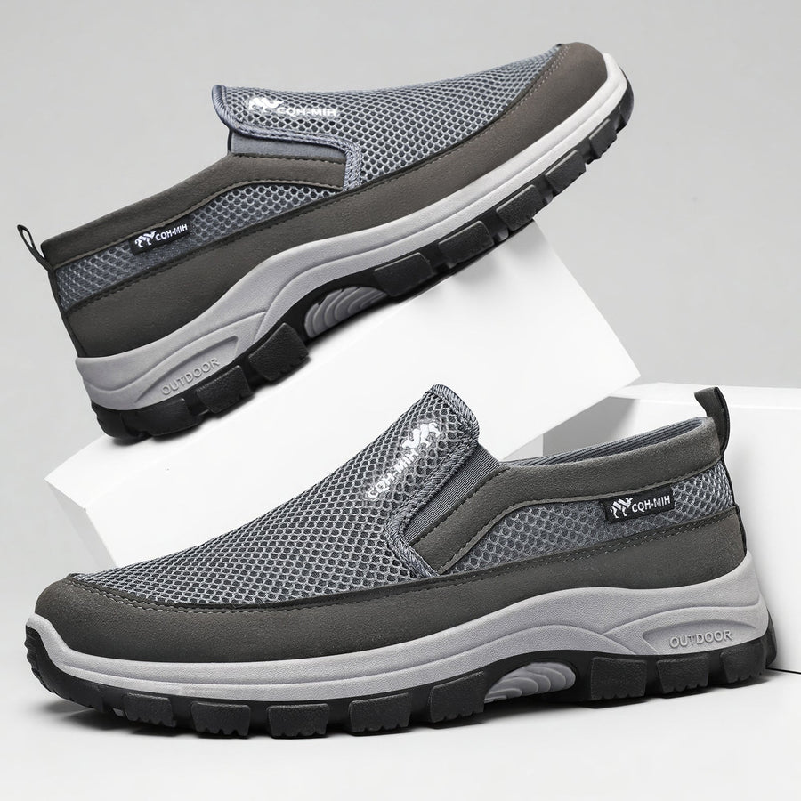 Scarpe sportive ortopediche a rete: con supporto per l'arco plantare, per alleviare il dolore; morbide e ammortizzanti.