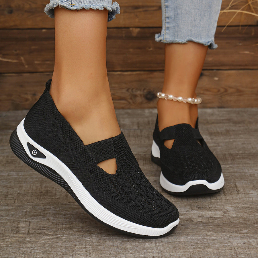 Scarpe sportive ortopediche in rete: con supporto per l'arco plantare per alleviare il dolore; ammortizzazione morbida.