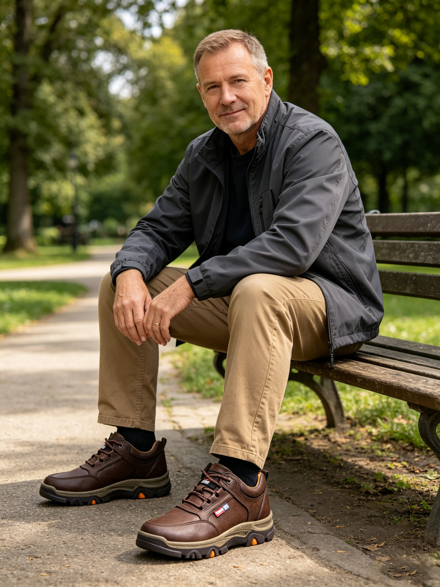 Scarpe ortopediche comode e casual – Realizzate a mano in pelle di vacchetta italiana, con supporto per l'arco plantare