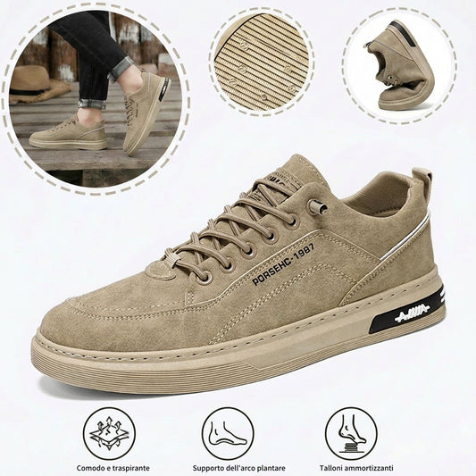 Scarpe ortopediche per il tempo libero: dotate di supporto per l'arco plantare, alleviano il dolore; leggere e ammortizzanti.