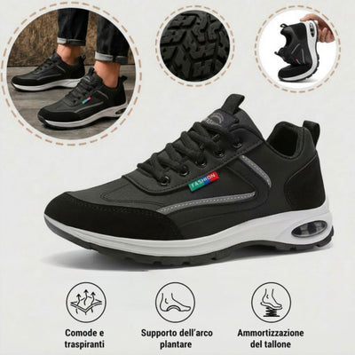 Scarpe ortopediche sportive per la cura dei piedi