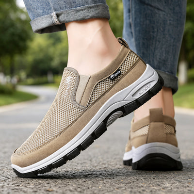 Scarpe sportive ortopediche a rete: con supporto per l'arco plantare, per alleviare il dolore; morbide e ammortizzanti.