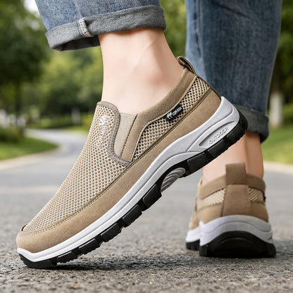 Scarpe sportive ortopediche a rete: con supporto per l'arco plantare, per alleviare il dolore; morbide e ammortizzanti.