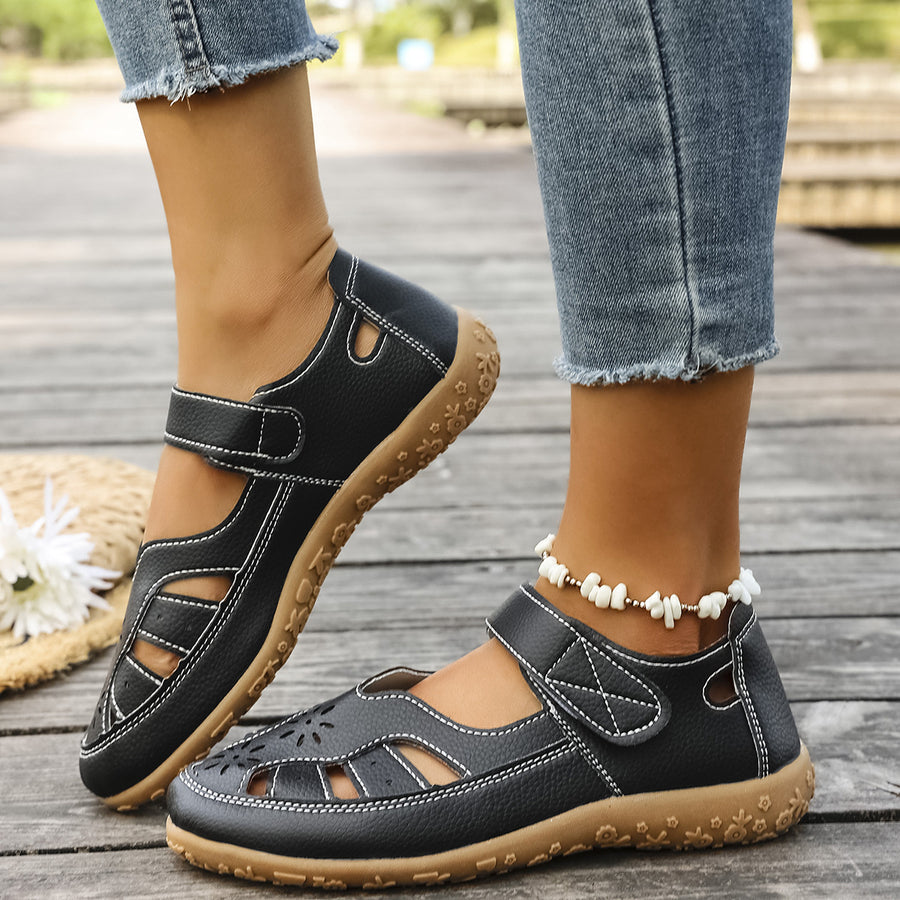 Sandali con protezione per le dita dei piedi: dotati di supporto per l'arco plantare, alleviano il dolore; leggeri e ammortizzanti.