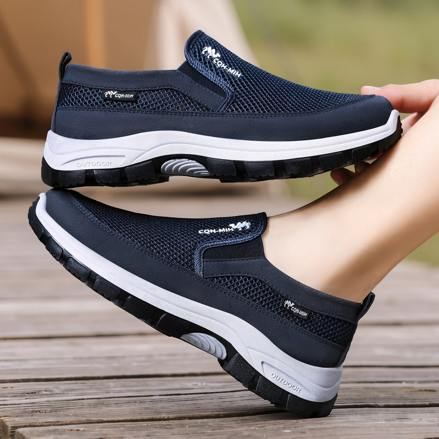 Scarpe sportive ortopediche a rete: con supporto per l'arco plantare, per alleviare il dolore; morbide e ammortizzanti.