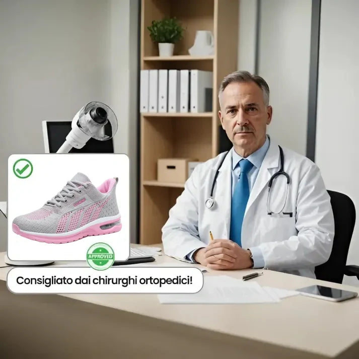 Scarpe ortopediche sportive in maglia tecnica