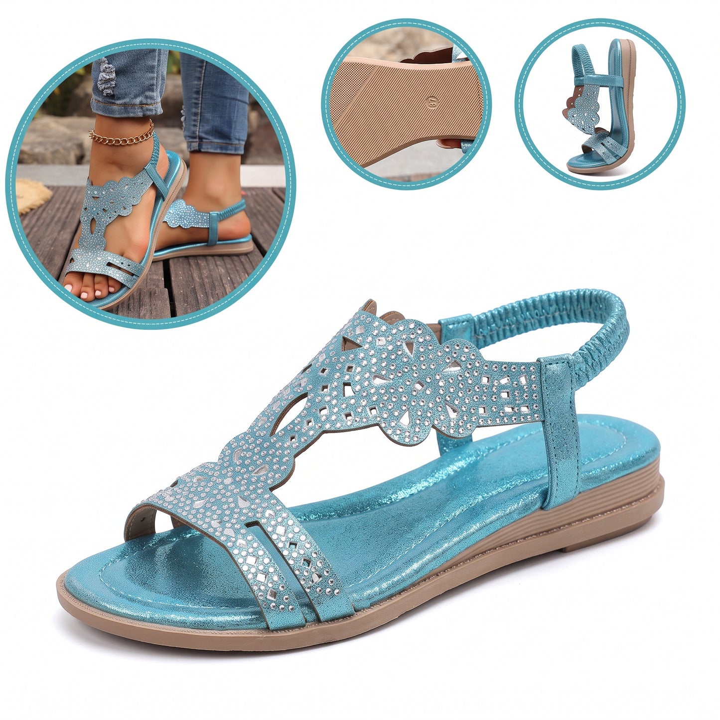 Sandali ortopedici ergonomici — Con supporto plantare per alleviare il dolore ai piedi, stabilizzare il tallone e ridurre l'instabilità durante la deambulazione
