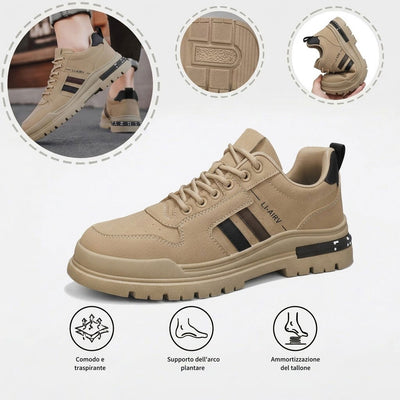 Scarpe ortopediche per il tempo libero — con supporto per l'arco plantare, per alleviare il dolore; ginocchiere ammortizzanti.