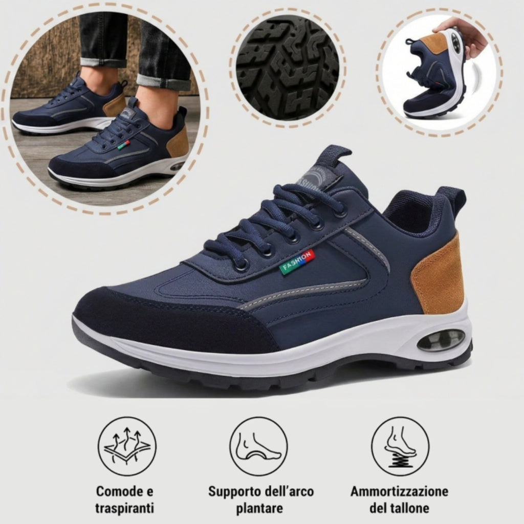 Scarpe ortopediche sportive per la cura dei piedi
