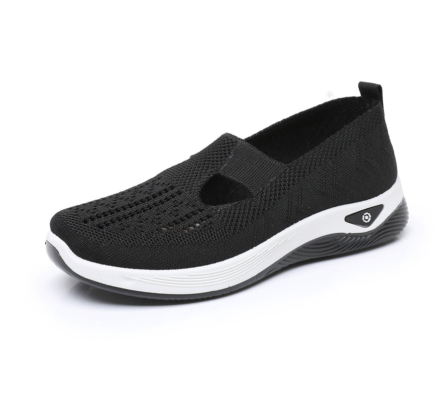 Scarpe sportive ortopediche in rete: con supporto per l'arco plantare per alleviare il dolore; ammortizzazione morbida.