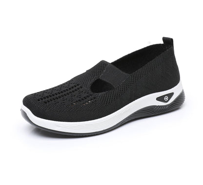 Scarpe sportive ortopediche in rete: con supporto per l'arco plantare per alleviare il dolore; ammortizzazione morbida.