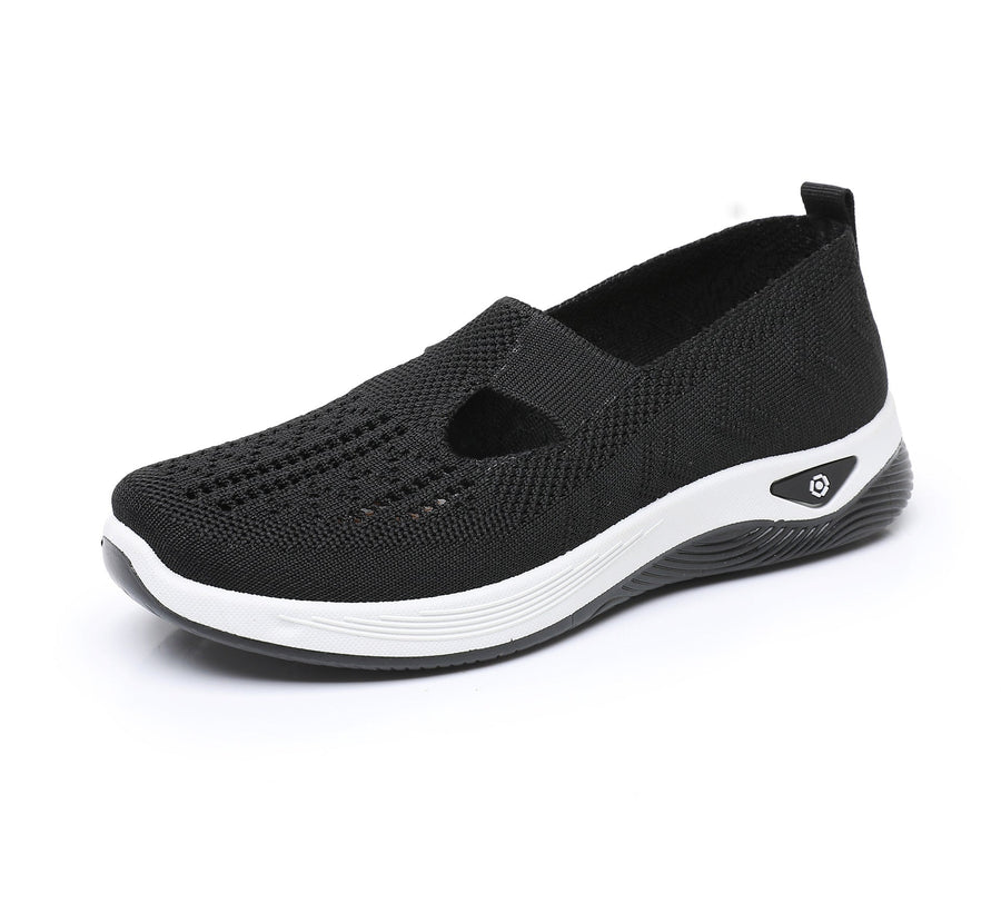 Scarpe sportive ortopediche in rete: con supporto per l'arco plantare per alleviare il dolore; ammortizzazione morbida.