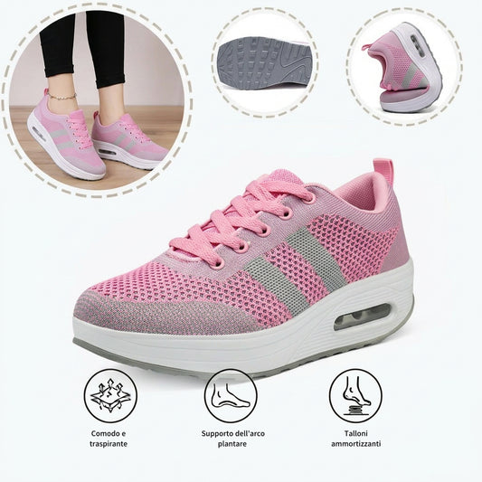 Scarpe ortopediche sportive in mesh — con supporto dell’arco plantare e ammortizzazione protettiva per le ginocchia