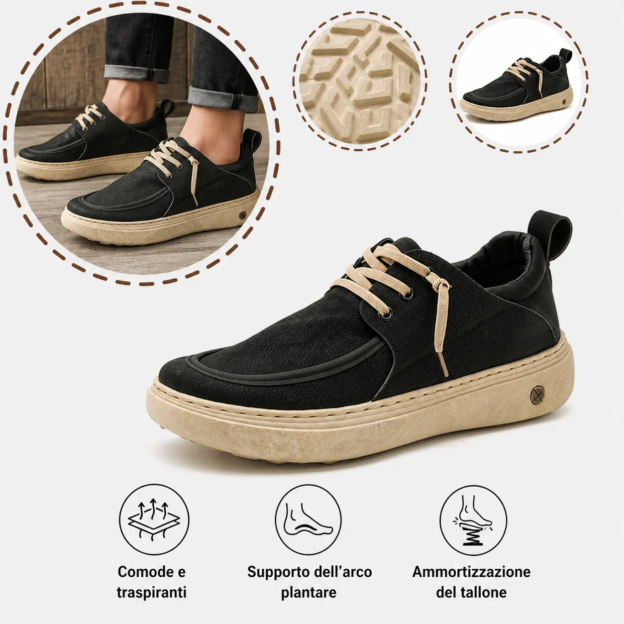 Scarpe ortopediche in stile“casual-chic”