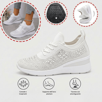 Scarpe casual versatili con strass