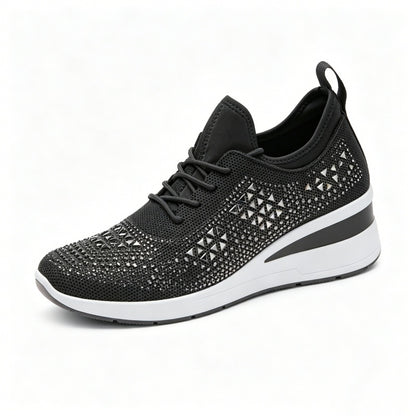 Scarpe casual versatili con strass — supporto dell’arco plantare, comfort e rialzo slanciante