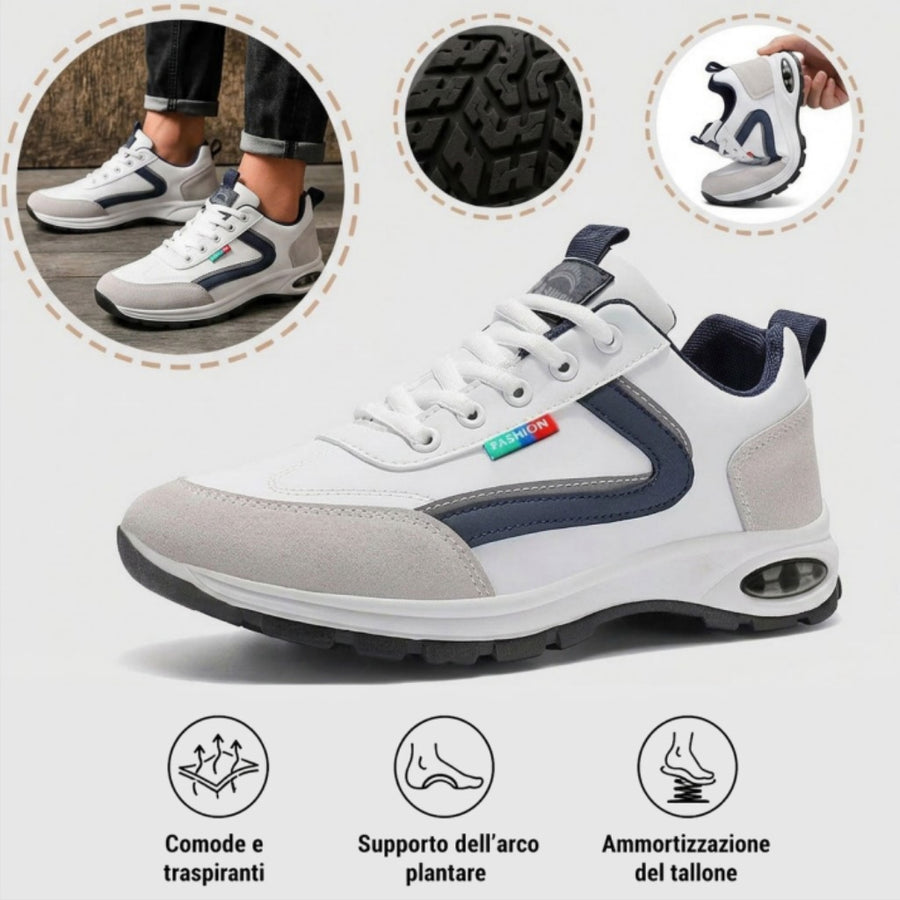 Scarpe ortopediche sportive per la cura dei piedi