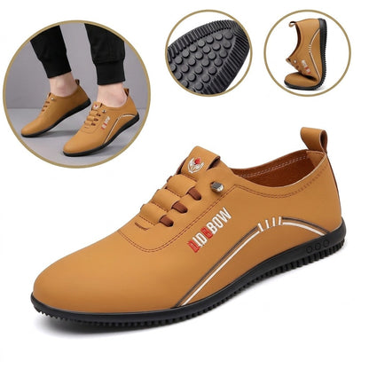 Scarpe ortopediche ergonomiche in pelle — Pelle di vacchetta italiana di prima qualità con supporto plantare per alleviare il dolore ai piedi