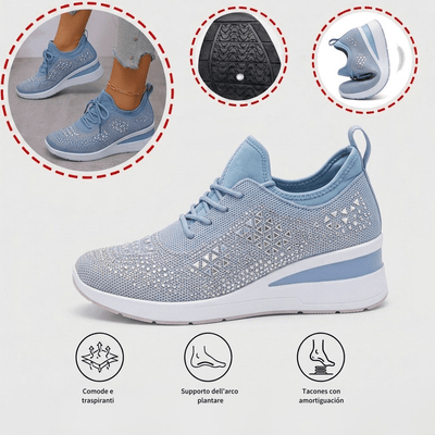 Scarpe casual versatili con strass
