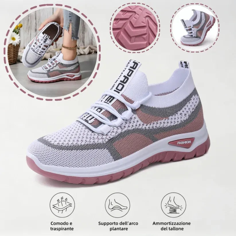 Scarpe ortopediche casual dallo stile multicolore