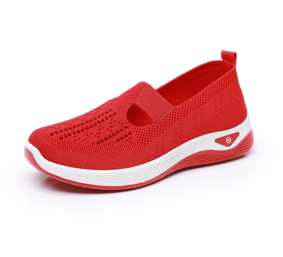 Scarpe sportive ortopediche in rete: con supporto per l'arco plantare per alleviare il dolore; ammortizzazione morbida.