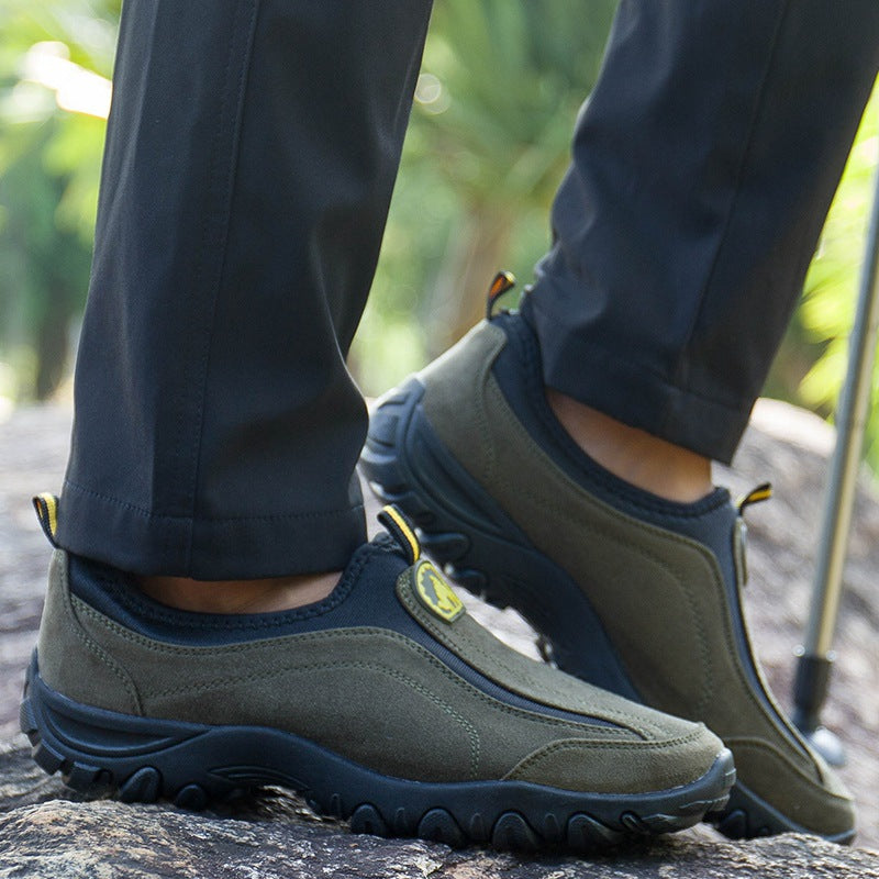 Comode scarpe ortopediche in pelle scamosciata — con supporto per l'arco plantare, per alleviare il dolore