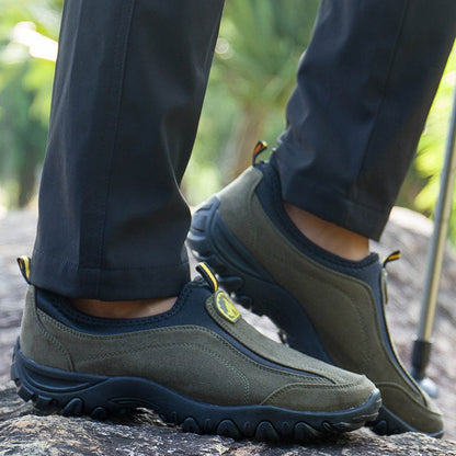 Comode scarpe ortopediche in pelle scamosciata — con supporto per l'arco plantare, per alleviare il dolore