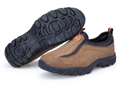 Comode scarpe ortopediche in pelle scamosciata — con supporto per l'arco plantare, per alleviare il dolore
