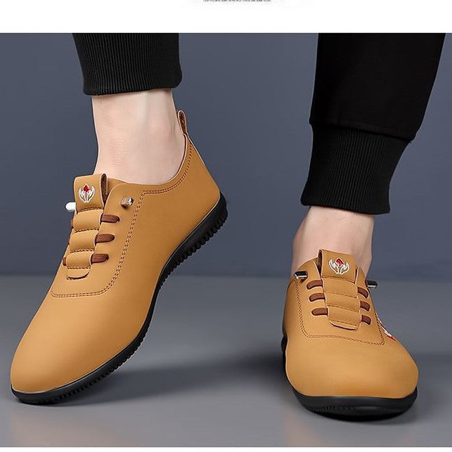 Scarpe ortopediche ergonomiche in pelle — Pelle di vacchetta italiana di prima qualità con supporto plantare per alleviare il dolore ai piedi