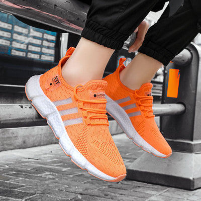 Scarpe sportive ortopediche a rete: con supporto per l'arco plantare, per alleviare il dolore; morbide e ammortizzanti.