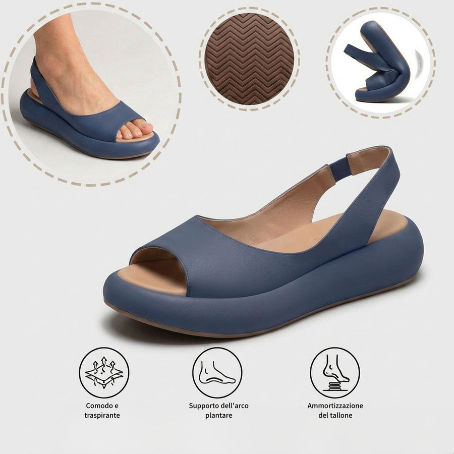 Sandali ortopedici ergonomici — Con supporto plantare per alleviare il dolore ai piedi, stabilizzare il tallone e ridurre l'instabilità durante la deambulazione