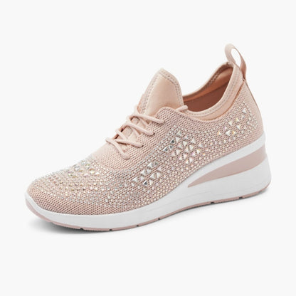 Scarpe casual versatili con strass — supporto dell’arco plantare, comfort e rialzo slanciante