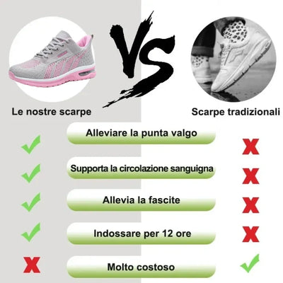 Scarpe ortopediche sportive in maglia tecnica
