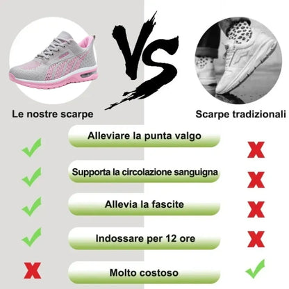 Scarpe ortopediche sportive in maglia tecnica