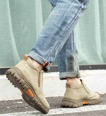 Scarpe ortopediche in morbida pelle scamosciata: morbide e confortevoli, con un ottimo sostegno - alleviano il dolore ai piedi.