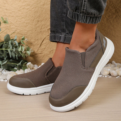 Scarpe ortopediche casual in rete — supporto plantare, facili da indossare e togliere.