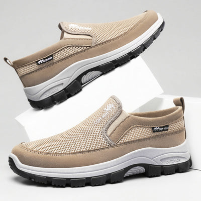Scarpe sportive ortopediche a rete: con supporto per l'arco plantare, per alleviare il dolore; morbide e ammortizzanti.