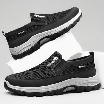 Scarpe sportive ortopediche a rete: con supporto per l'arco plantare, per alleviare il dolore; morbide e ammortizzanti.