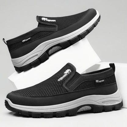 Scarpe sportive ortopediche a rete: con supporto per l'arco plantare, per alleviare il dolore; morbide e ammortizzanti.