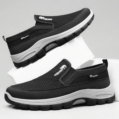 Scarpe sportive ortopediche a rete: con supporto per l'arco plantare, per alleviare il dolore; morbide e ammortizzanti.