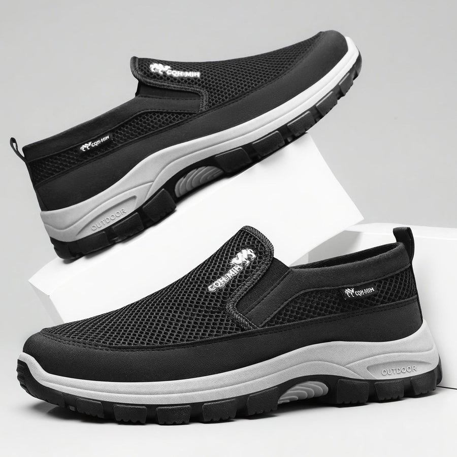 Scarpe sportive ortopediche a rete: con supporto per l'arco plantare, per alleviare il dolore; morbide e ammortizzanti.