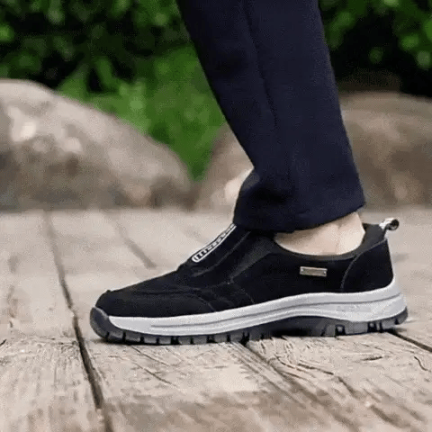 Comode scarpe ortopediche in pelle scamosciata – con supporto per l'arco plantare, per alleviare il dolore