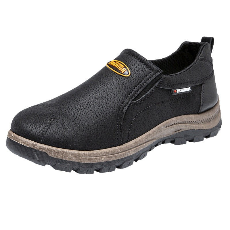 Comode scarpe ortopediche in pelle scamosciata: con supporto per l'arco plantare, alleviano il dolore, sono antiscivolo e ammortizzanti.