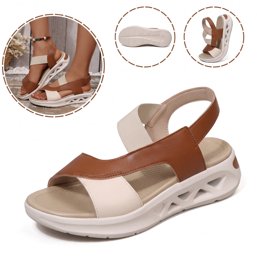 Sandali antiscivolo e traspiranti — con supporto per l'arco plantare, per alleviare il dolore; morbidi e ammortizzanti.