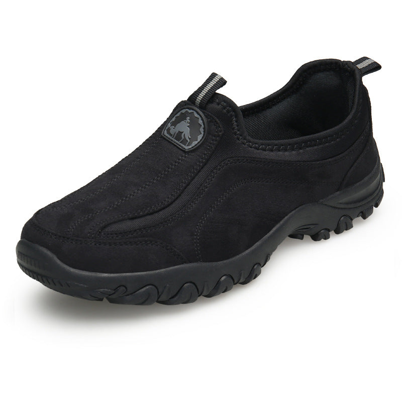Comode scarpe ortopediche in pelle scamosciata — con supporto per l'arco plantare, per alleviare il dolore