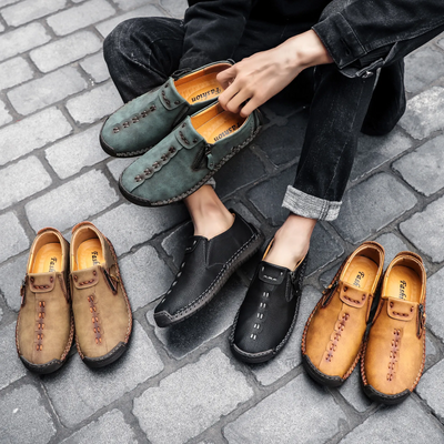 Scarpe ortopediche comode e casual – in morbida pelle scamosciata italiana, con supporto per l'arco plantare